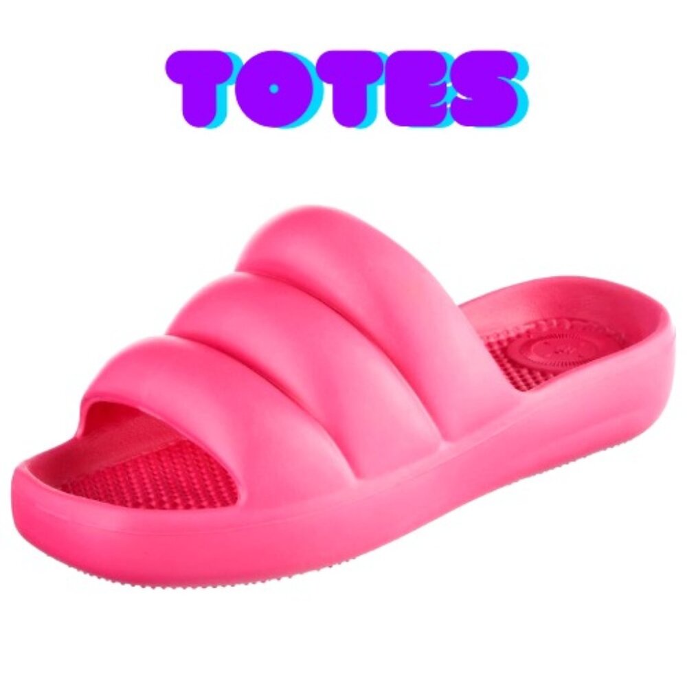Totes Women's All Day Outdoor/Indoor Everywear Puffy Slide Sandal